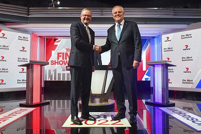 澳洲國會選舉近日揭曉，由反對黨「澳洲工黨」（ALP）勝選，領導人艾班尼斯（Anthony Albanese）將接任下屆總理，現任總理莫里森（Scott Morrison）率領的保守派聯合落敗。（美聯社）