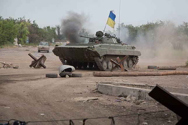 ▲烏克蘭東部爭議地區，戰火已持續數年。資料照。（圖／美聯社／達志影像）