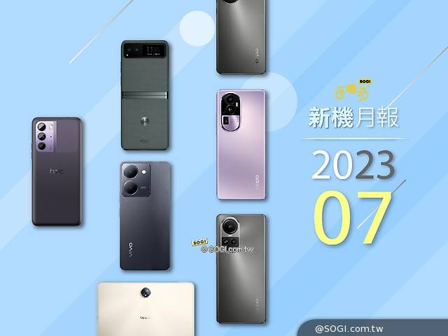 2023年7月新機 OPPO Reno10系列、Moto razr 40等亮眼產品登台