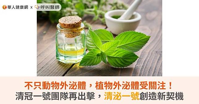 不只動物外泌體，植物外泌體受關注！清冠一號團隊再出擊，清泌一號創造新契機