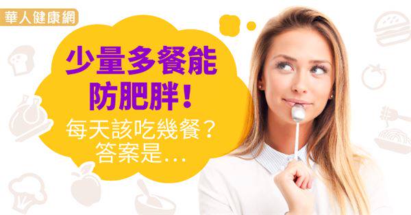 少量多餐能防肥胖！每天該吃幾餐？答案是…