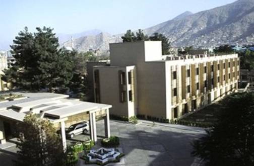 喀布爾塞勒納旅館（Kabul Serena Hotel）。   圖：擷取自Google ma