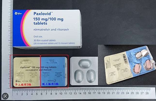 Paxlovid是由輝瑞研發的COVID-19口服抗病毒藥品，是一種蛋白酶抑制劑，用以阻斷病毒繁殖所需的蛋白酶，預防重症風險。   圖 : 翻攝自耕新醫院