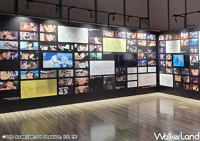 ▲名偵探柯南 TV動畫播放30週年紀念展公開角色設定稿與分鏡手稿，完整呈現動畫幕後製作細節。