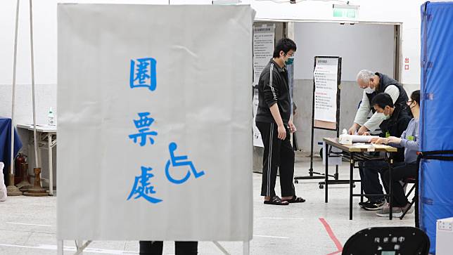 投票所示意圖。資料照片。廖瑞祥攝