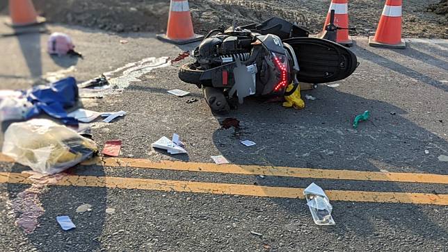 2025年1月20日，嘉義縣大林鎮發生母嬰雙亡車禍。讀者提供