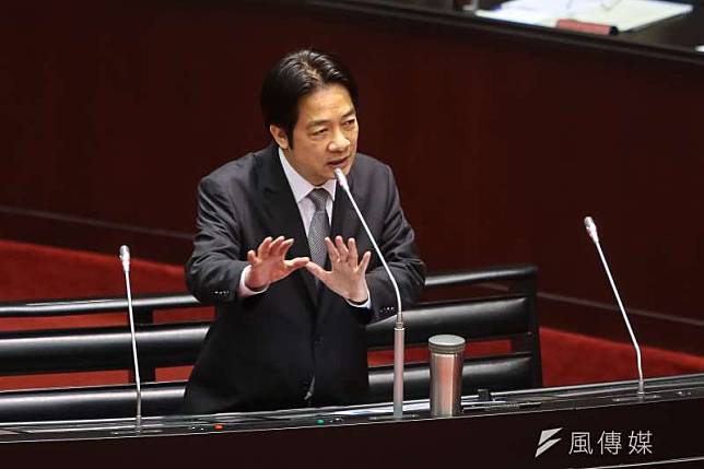 反制中國惠台政策招數不痛不癢，行政院長賴清德索性由副院長施俊吉代打。（顏麟宇攝）