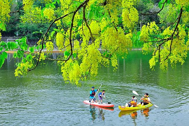 虎頭埤水域遊憩體驗活動。（觀旅局提供）