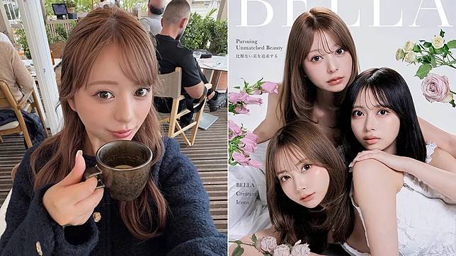 uka被網友吐槽和另位模特兒都整成網美臉，長得太像了。翻攝自uka IG