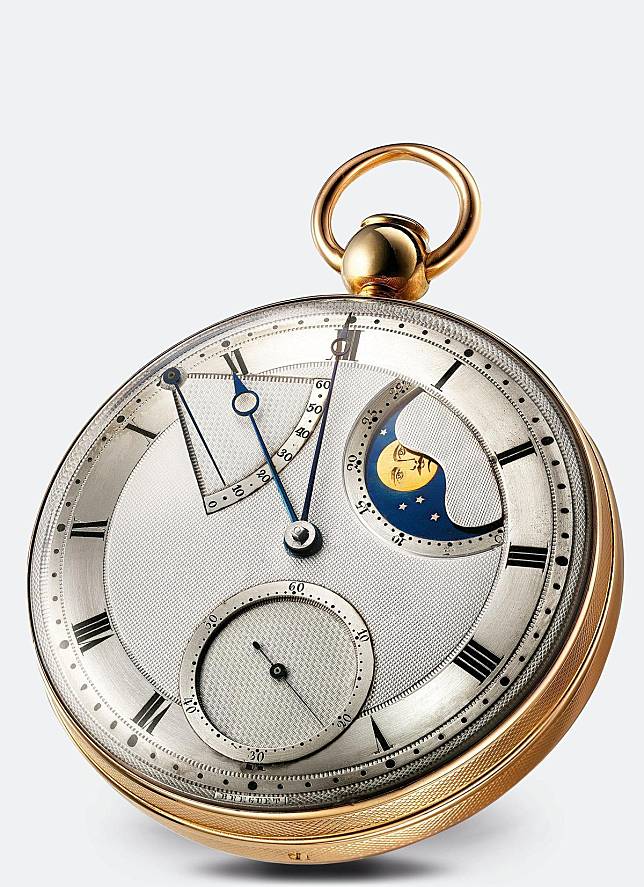 1794年，寶璣大師發表寶璣No.5懷錶，首創將月相盈虧帶入時計中。