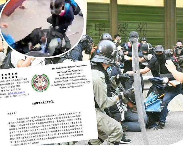 林志偉在隨筆中提到有暴徒被拍到圖謀搶奪警察配槍一幕。