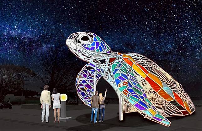 ▲藝術燈區-龜來運轉（圖/澎湖國家風景區管理處）