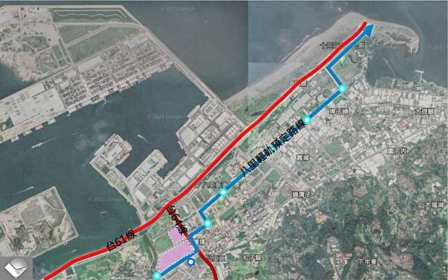 新北市政府將辦理「台北港特定區區段徵收區」八筆土地公開標售作業。（新北市地政局提供）