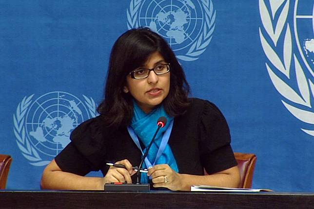 聯合國人權辦公室發言人夏姆達薩尼(Ravina Shamdasain)(圖：聯合國網站)