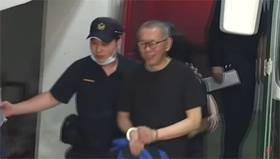 柯文哲今提訊出庭再戰京華城案。圖／台視新聞