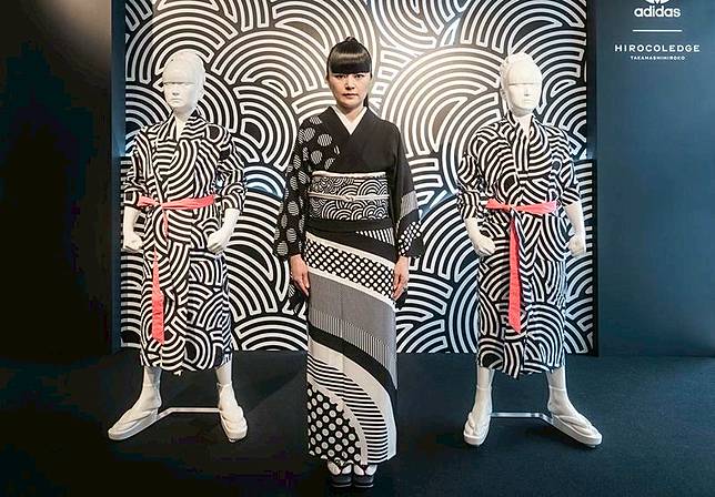 激安/新作 adidas聯名藝術家高橋理子浴衣與和服造型法被散發濃濃日本風| 鏡 着物・浴衣