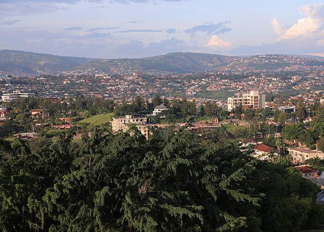 This photo taken on April 4, 2024 shows the city view of Kigali, the capital of Rwanda. (Xinhua/Dong Jianghui)