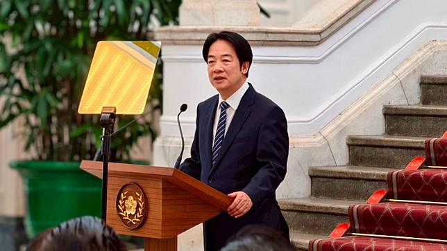 總統賴清德上任一週年，在總統府發表執政週年談話，陳祖傑攝