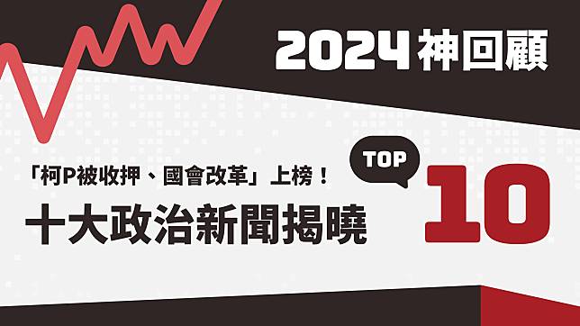 2024神回顧／「柯P涉貪遭起訴、國會改革」上榜！大選年「這事」最火　十大政治新聞揭曉