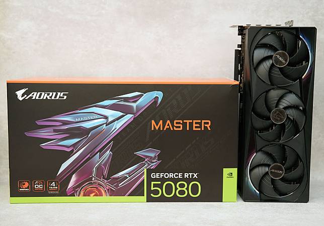 技嘉AORUS GeForce RTX 5080 MASTER 16G顯示卡開箱評測分享：搶「鮮」體驗DLSS4等新技術+料好實在效能優異！