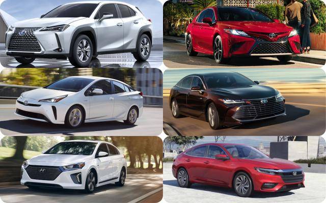 外媒公布的 10 款省油車，Toyota 集團佔多數。