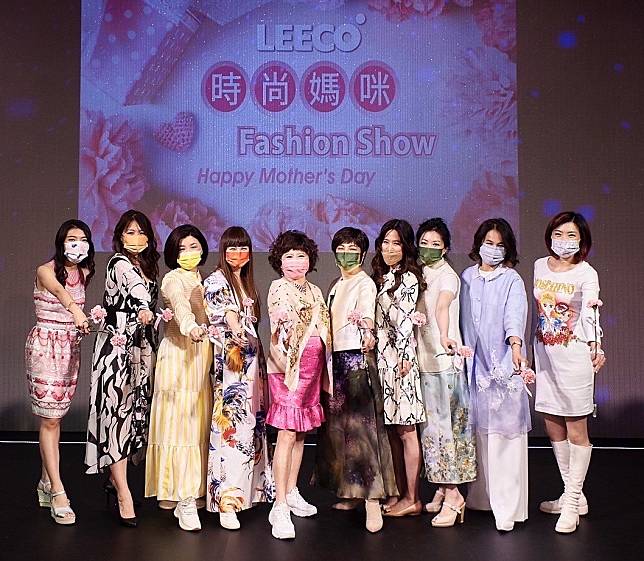 ↑禮客Outlet時尚CEO溫筱鴻董事長(左4)打造新T台、創造新平台，邀請女性企業家化身時尚名