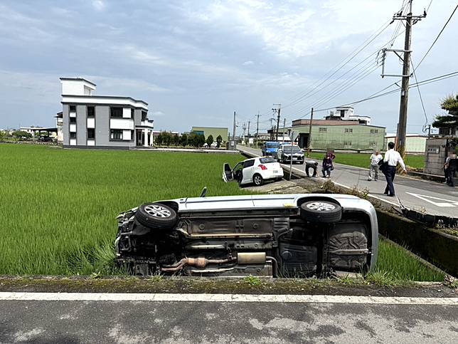 礁溪四結路車禍兩車犁田 三人送醫無酒駕