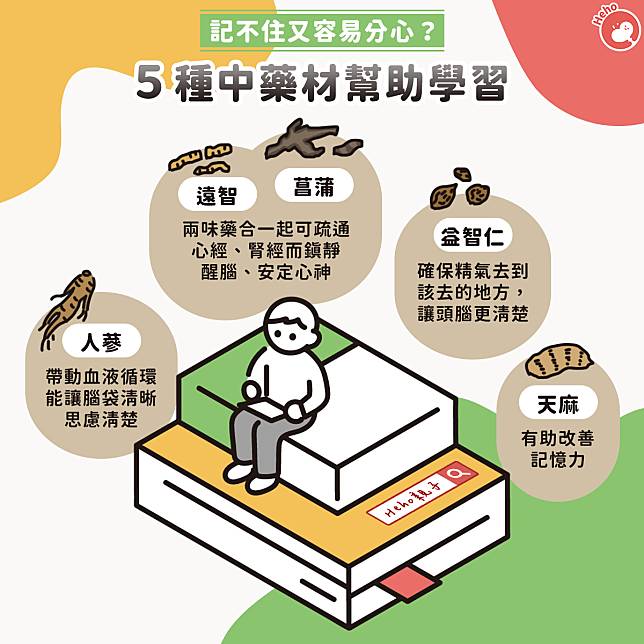 記不住又容易分心？ 5 種中藥材幫助學習