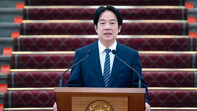 總統賴清德舉行就職週年記者會。總統府提供