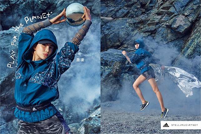 adidas by Stella McCartney最新全球代言人昆凌演繹2019秋季系列新品。adidas提供