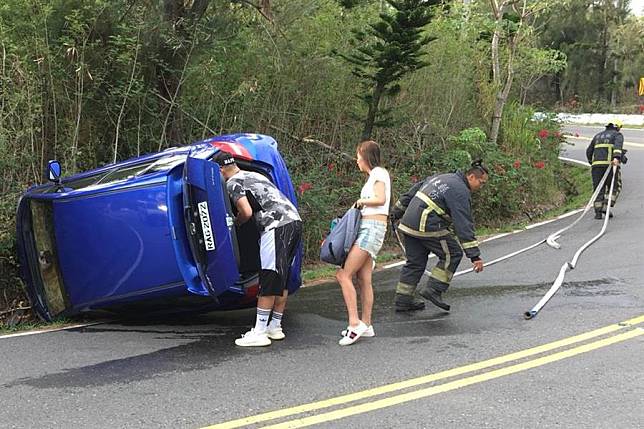 女港星租車遊墾丁不慎翻車　返港後不願付和解金業者批「賴帳」