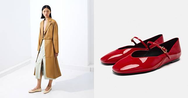 Zara 2024春夏「芭蕾平底鞋」推薦Top6！蝴蝶結款式帶動買氣，紅色漆皮款時髦度+100！