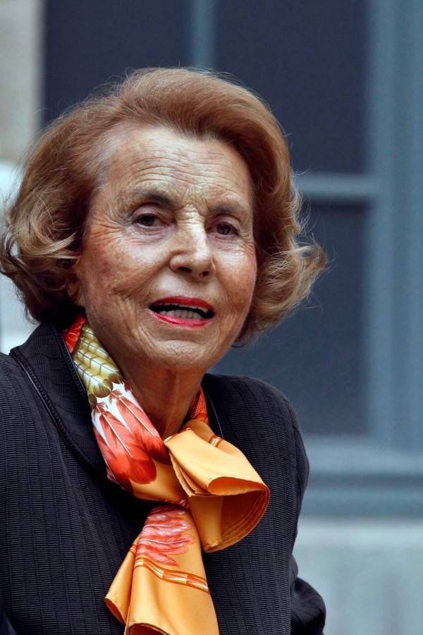 全球最有錢的女人莉莉安娜．貝登古20日過世，享耆壽94歲。（法新社檔案照）