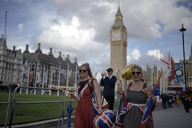 英國國王查爾斯三世6日將於西敏寺接受加冕禮，完成其繼任英國王位的象徵儀式。（美聯社）