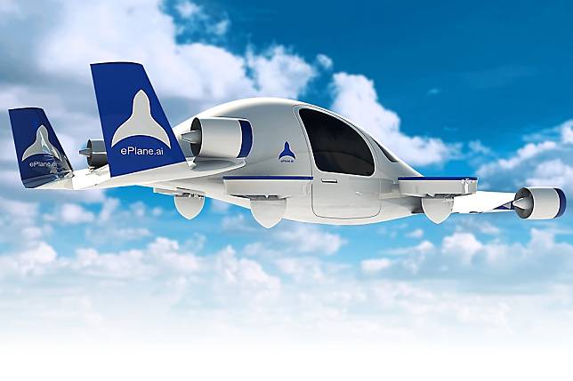 ePlane的空中救護電動垂直起降（eVTOL）飛機，能夠在城市環境中避開地面交通壅堵。（取自ePlane網站）