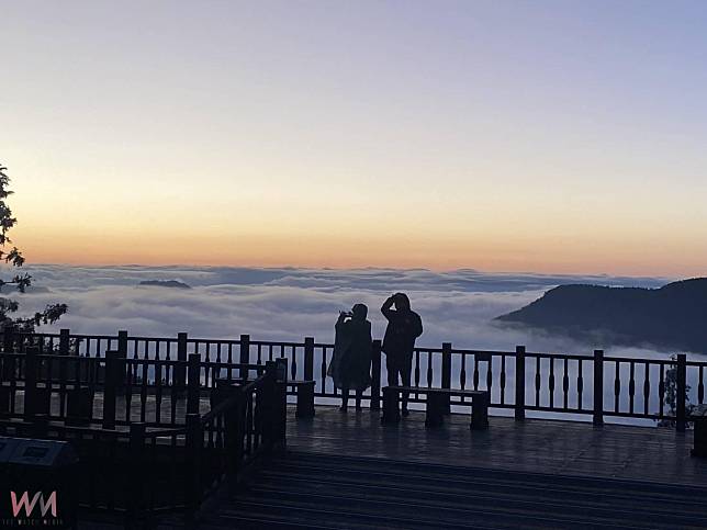 零下一度太平山不見瑞雪看日出 雲海奇景炫麗滿版