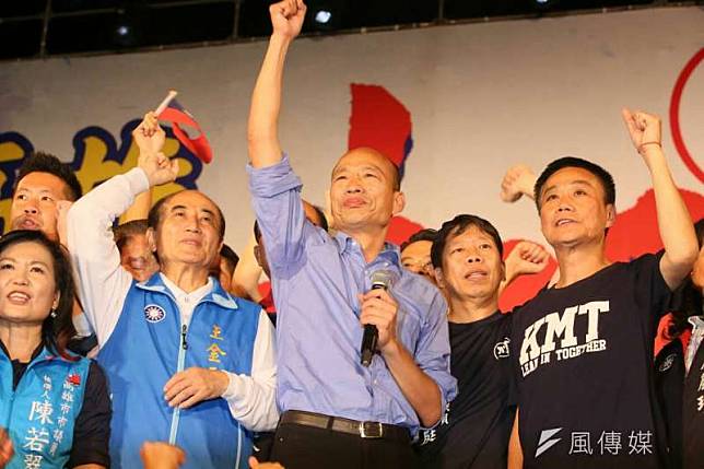 國民黨高雄市長候選人韓國瑜聲勢暴起。（新新聞柯承惠攝）