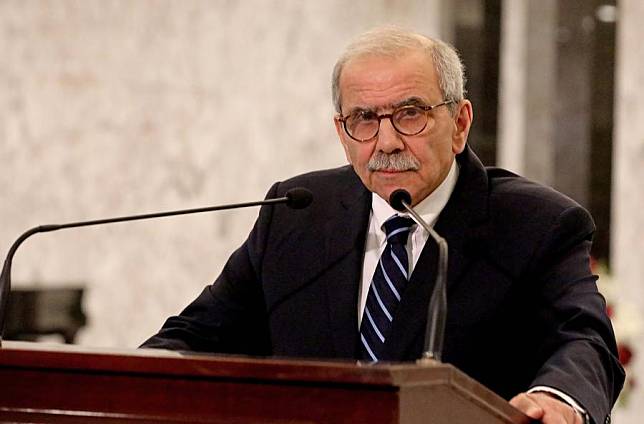 Lebanon's newly appointed Prime Minister Nawaf Salam delivers a speech in Beirut, Lebanon, on Jan. 14, 2025. (Bilal Jawich/Xinhua)