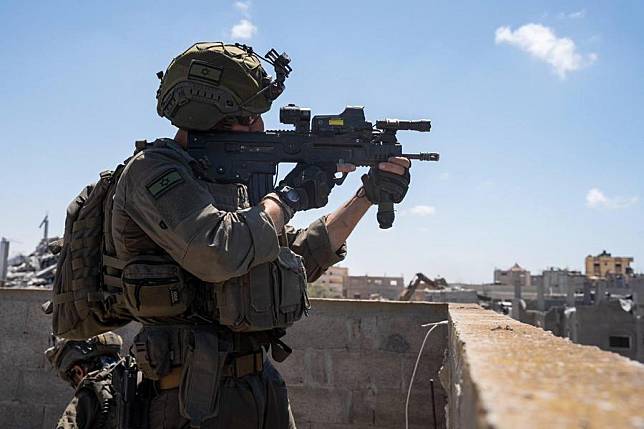 This photo released by Israel Defense Forces on May 18, 2024 shows the Israeli military carrying out an operation in eastern Rafah in the southern Gaza Strip. (IDF/Handout via Xinhua)