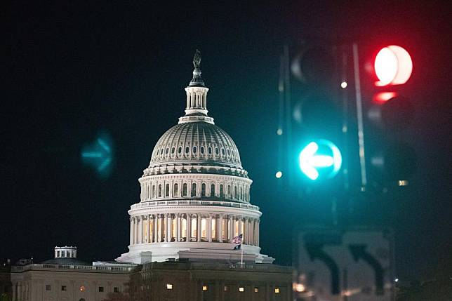 This photo taken on April 23, 2024 shows the U.S. Capitol building in Washington, D.C., the United States. (Xinhua/Liu Jie)