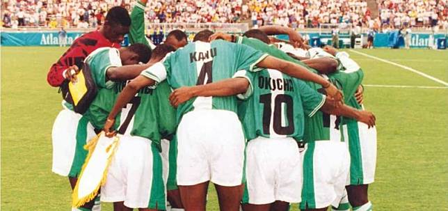 1996年奧運會，尼日利亞於4強賽憑著加時的「黃金入球」，擊敗巴西殺入決賽 （Credit: Atlantic City Country Club：FIFA）