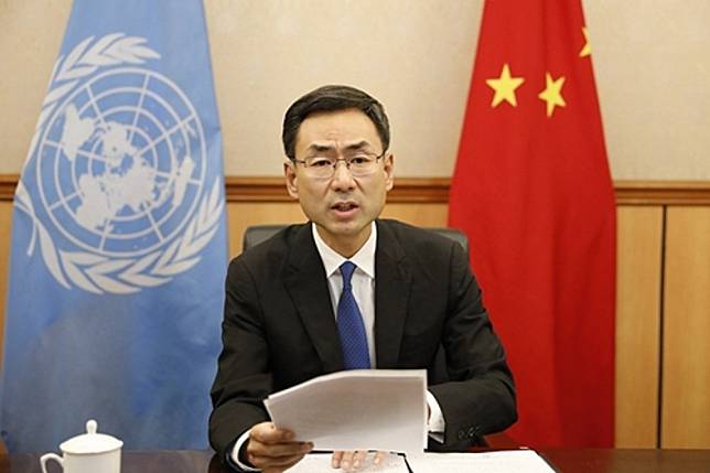 中共駐聯合國副代表耿爽在聯合國代表台灣感謝國際社會對花蓮地震「表達的同情與關心」，引來一片嘲諷。（圖片取自網路）
