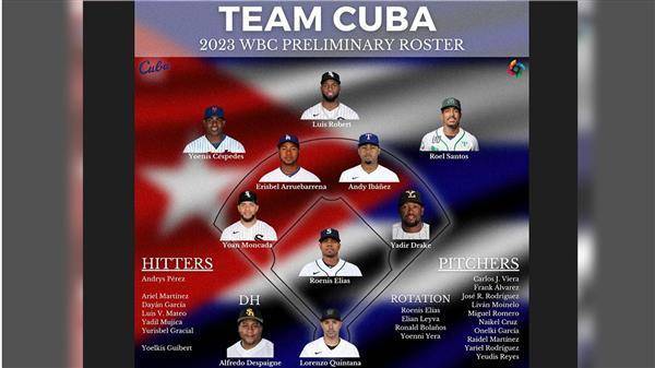 古巴隊30人名單。推特@Shawn_Spradling