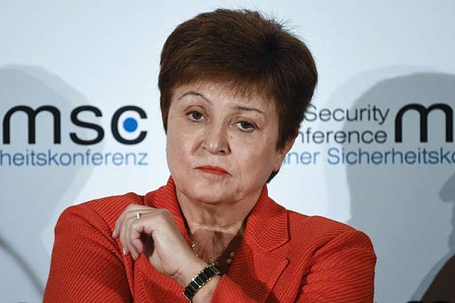 2020年2月14日，國際貨幣基金（IMF）總裁格奧爾基耶娃（Kristalina Georgieva）出席慕尼黑安全會議。（AP）