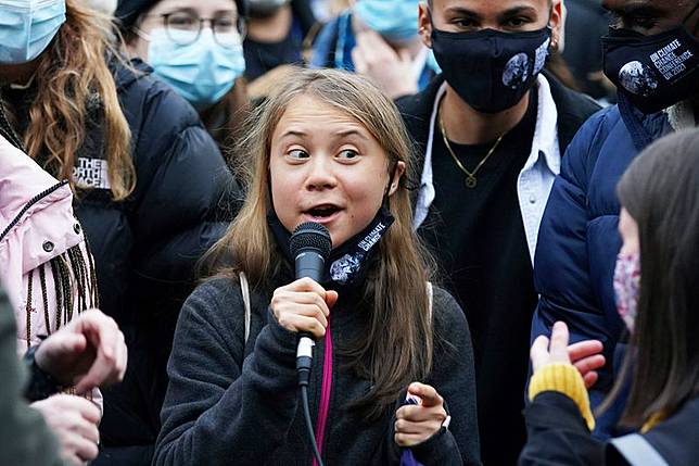 通貝里從氣候少女變成反猶少女。（資料照，美聯社）