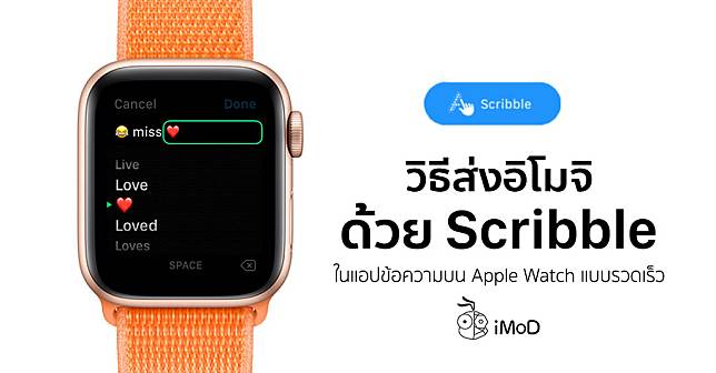 How To Send Emoji Message By Scribble Apple Watch