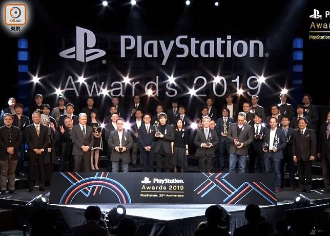 PlayStation Awards 2019頒獎典禮踏入25屆，向本年度亞洲及日本地區最暢銷的多款遊戲頒發獎項。（互聯網）