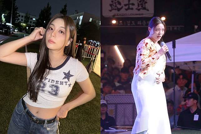 Ailee參加慶典活動被拍到小腹凸出的畫面，被猜測懷孕了！翻攝IG@aileeonline、翻攝YT@Archive0318