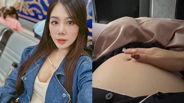 楊晨熙在選舉當日第一次記錄女兒胎動。（圖／翻攝自楊晨熙臉書）