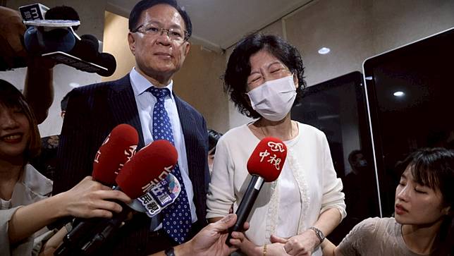 柯文哲妻子陳佩琪、民眾黨立委張啟楷旁聽京華城開庭。資料照片，廖瑞祥攝